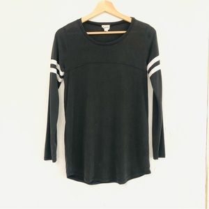 Emberly Grey Long Sleeve with Stripes - Women's XS